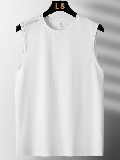 Vīriešu veste ar īsām piedurknēm 2023. gada vasarai, melns, sarkans krekls, sporta zāle, t-papīri Modes apģērbi, lielizmēri, 7xl, 8xl, ap kaklu