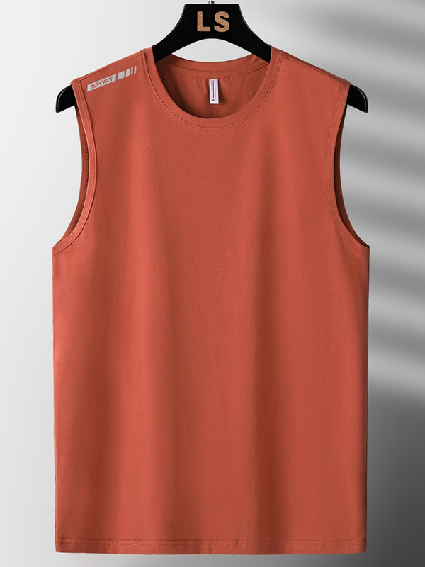 Vīriešu veste ar īsām piedurknēm 2023. gada vasarai, melns, sarkans krekls, sporta zāle, t-papīri Modes apģērbi, lielizmēri, 7xl, 8xl, ap kaklu