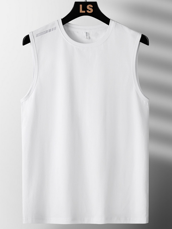 Vīriešu veste ar īsām piedurknēm 2023. gada vasarai, melns, sarkans krekls, sporta zāle, t-papīri Modes apģērbi, lielizmēri, 7xl, 8xl, ap kaklu