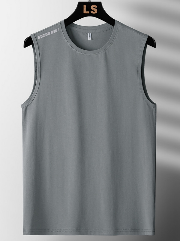 Vīriešu veste ar īsām piedurknēm 2023. gada vasarai, melns, sarkans krekls, sporta zāle, t-papīri Modes apģērbi, lielizmēri, 7xl, 8xl, ap kaklu