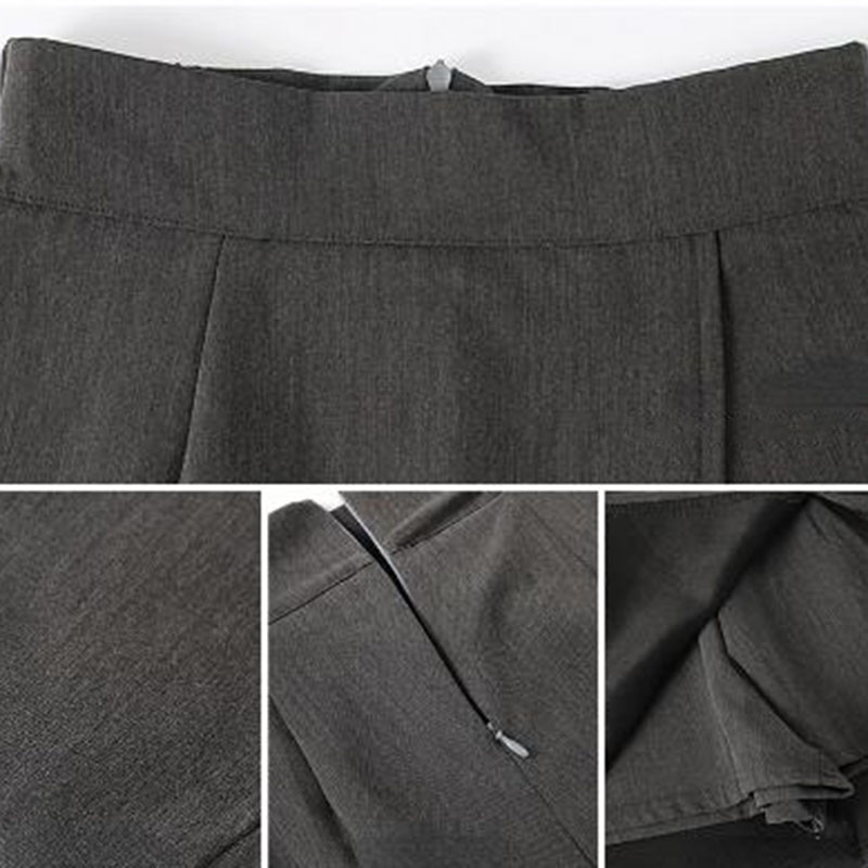 Modes svārki ar šortiem Sieviešu korejiešu svārki ar augstu vidukli, sadalīti mini svārki sievietēm 2023. gada vasaras muguras rāvējslēdzējs Liela izmēra 4Xl A līnijas svārki