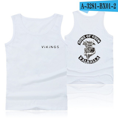 Fashion SONS OF ODIN VALHALLA Bodybuilding Tank Tops Bărbați Vestă de vară O-Gât Fitness Tank Top Bărbați Vikings King Cămașă fără mâneci