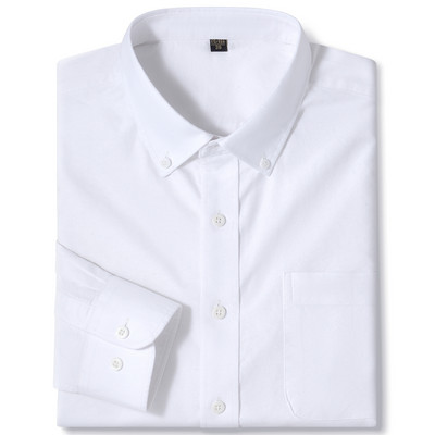 Ανδρικό μακρυμάνικο καρό πουκάμισο Oxford καρό με γιακά με κουμπιά και άνετα βαμβακερά πουκάμισα με κανονική εφαρμογή