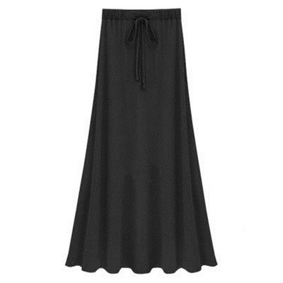 2020 Γυναικεία ελαστική μέση συν μέγεθος 4XL 5XL 6XL φούστες σε γραμμή Α Hip Slim Long Loose Sheds Split φούστες Μεγάλο μέγεθος πλεκτές φούστες
