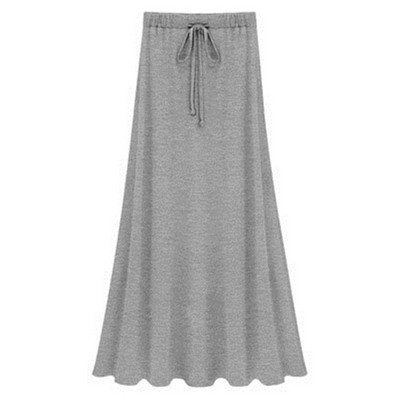 2020 Γυναικεία ελαστική μέση συν μέγεθος 4XL 5XL 6XL φούστες σε γραμμή Α Hip Slim Long Loose Sheds Split φούστες Μεγάλο μέγεθος πλεκτές φούστες