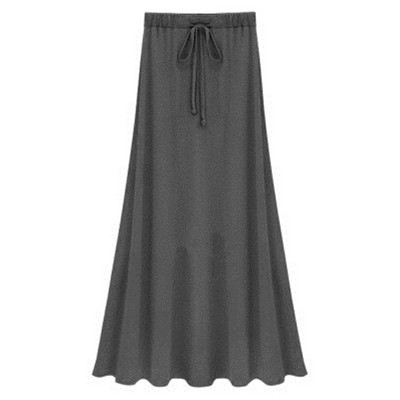 2020 Γυναικεία ελαστική μέση συν μέγεθος 4XL 5XL 6XL φούστες σε γραμμή Α Hip Slim Long Loose Sheds Split φούστες Μεγάλο μέγεθος πλεκτές φούστες