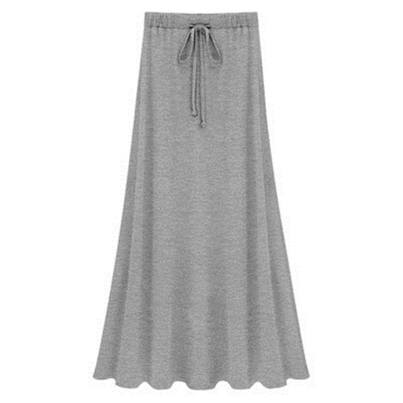 2020 Γυναικεία ελαστική μέση συν μέγεθος 4XL 5XL 6XL φούστες σε γραμμή Α Hip Slim Long Loose Sheds Split φούστες Μεγάλο μέγεθος πλεκτές φούστες