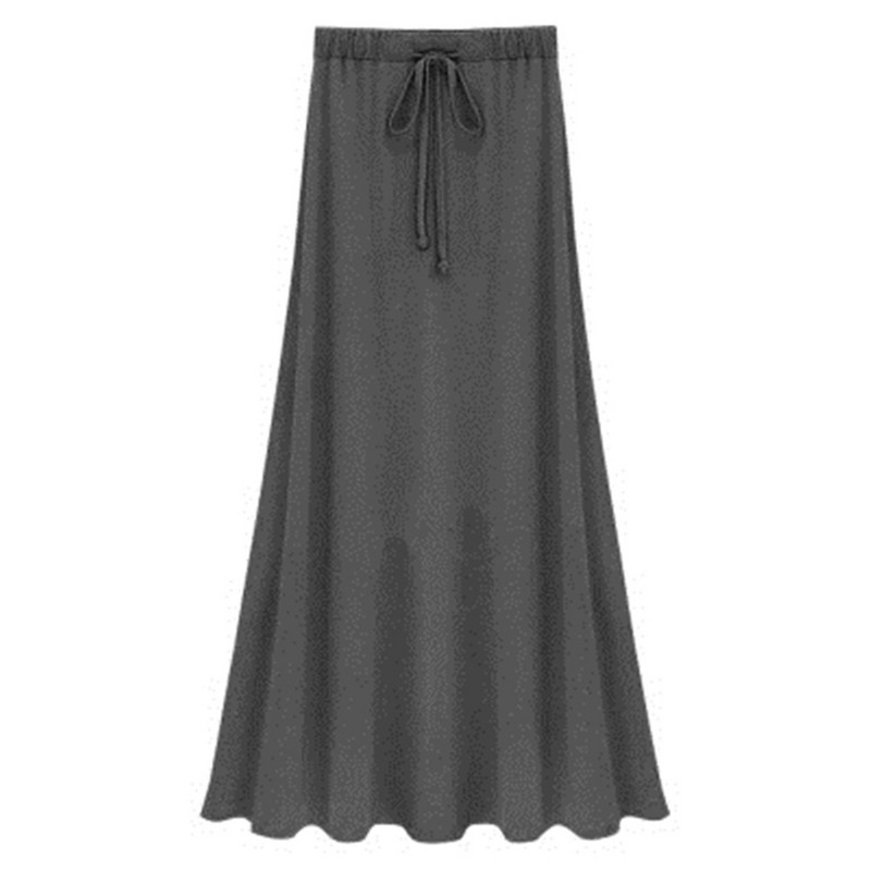 2020 Γυναικεία ελαστική μέση συν μέγεθος 4XL 5XL 6XL φούστες σε γραμμή Α Hip Slim Long Loose Sheds Split φούστες Μεγάλο μέγεθος πλεκτές φούστες