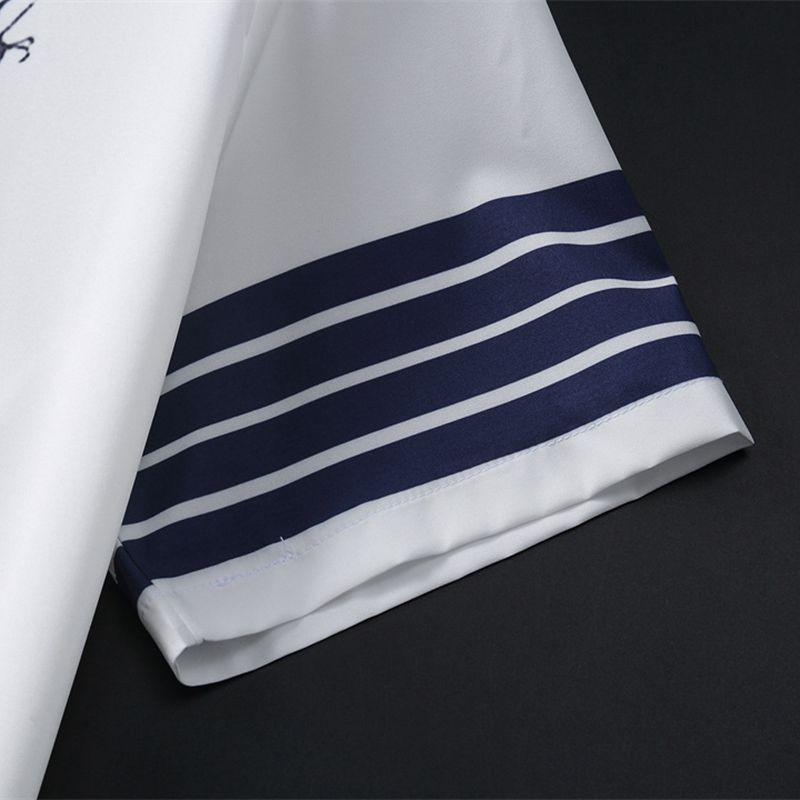 Krekli Vīriešu Apģērbi Vīriešu Dizaineru Apģērbi Blūzes Polo krekli Camisas De Hombre 2023 Korea Fashion Īsām piedurknēm Topi Liela izmēra