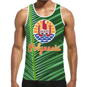 Pánske ležérne tričko bez rukávov, tričko bez rukávov s 3D polynézskou potlačou, pánske oblečenie Tahiti, telocvičňa, kulturistika