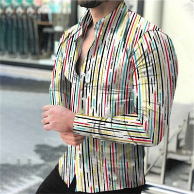 Pánske topy, retro kmeňové, ležérne, pouličné, outdoorové, klopové, s gombíkmi, vysoko kvalitný materiál, horúci výpredaj, jar/leto