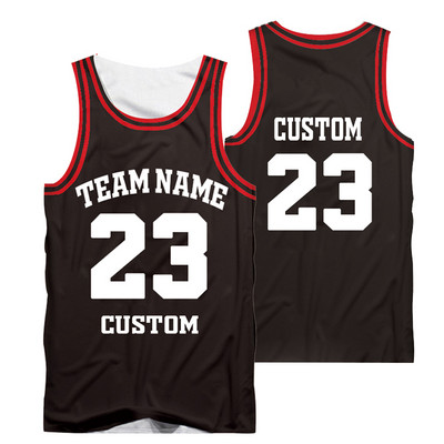 CJLM Custom Academy Basketball Jersey Μαύρο Κίτρινο Όνομα οποιουδήποτε χρώματος αθλήματα Ανδρικά γιλέκα College Jersey Team παιχνίδι Tank top