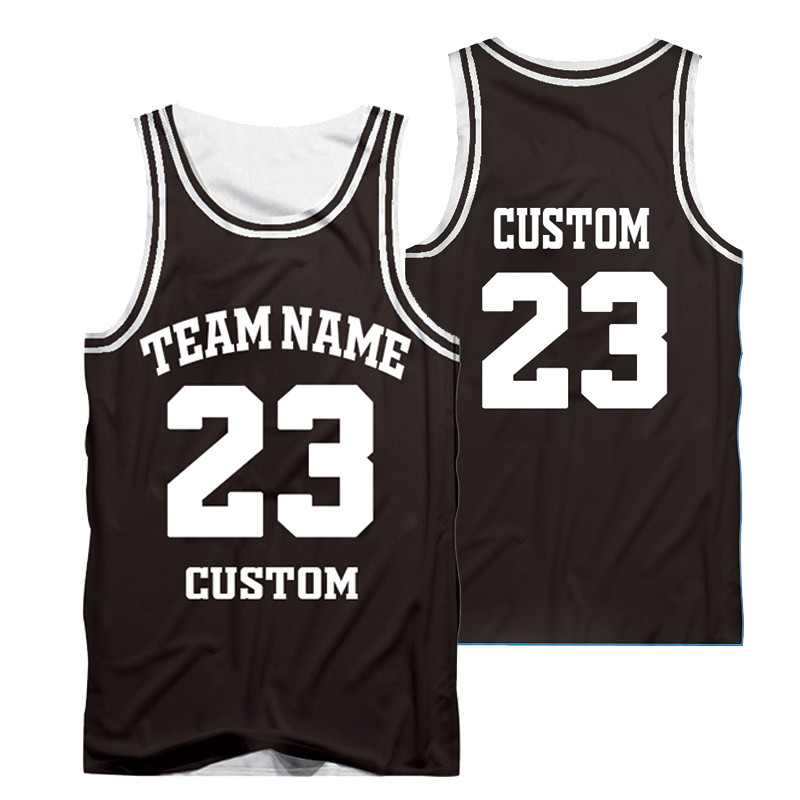 CJLM Custom Academy Basketball Jersey Μαύρο Κίτρινο Όνομα οποιουδήποτε χρώματος αθλήματα Ανδρικά γιλέκα College Jersey Team παιχνίδι Tank top