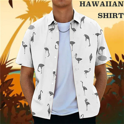 Kokosriekstu koka krekli vīriešiem ar 3d apdruku vīriešu havajiešu krekls Dazn Beach īsām piedurknēm modes topi T krekls vīriešu blūze Camisa