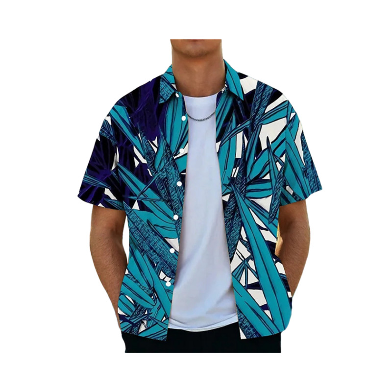 Kokosriekstu koka krekli vīriešiem ar 3d apdruku vīriešu havajiešu krekls Dazn Beach īsām piedurknēm modes topi T krekls vīriešu blūze Camisa