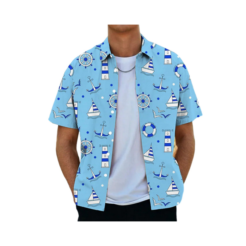 Kokosriekstu koka krekli vīriešiem ar 3d apdruku vīriešu havajiešu krekls Dazn Beach īsām piedurknēm modes topi T krekls vīriešu blūze Camisa