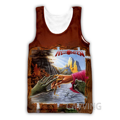 Νέα μόδα Γυναικείες/Ανδρικές 3D εκτυπώσεις Helloween Band Μπλούζες φανελάκι Harajuku Καλοκαιρινό εσώρουχο πουκάμισα Streetwear