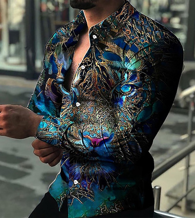 2023. gada sporta Basic Snap lielizmēra vasaras krekls, ar pogām nolaižams krekls. Vīriešu regulāra piegriezuma kleita ar izplešanos apkakles krekls