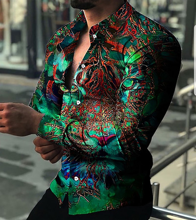 2023. gada sporta Basic Snap lielizmēra vasaras krekls, ar pogām nolaižams krekls. Vīriešu regulāra piegriezuma kleita ar izplešanos apkakles krekls