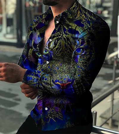 2023. gada sporta Basic Snap lielizmēra vasaras krekls, ar pogām nolaižams krekls. Vīriešu regulāra piegriezuma kleita ar izplešanos apkakles krekls