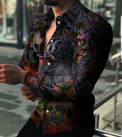 2023. gada sporta Basic Snap lielizmēra vasaras krekls, ar pogām nolaižams krekls. Vīriešu regulāra piegriezuma kleita ar izplešanos apkakles krekls