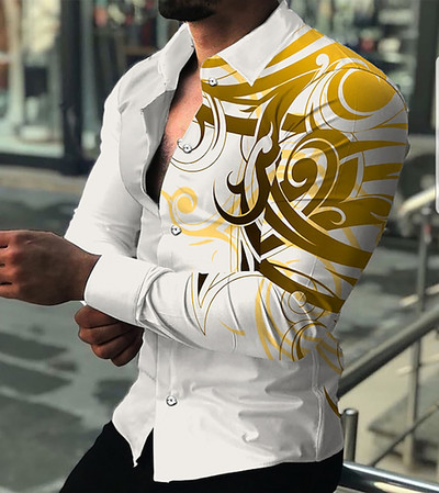 2023. gada sporta Basic Snap lielizmēra vasaras krekls, ar pogām nolaižams krekls. Vīriešu regulāra piegriezuma kleita ar izplešanos apkakles krekls