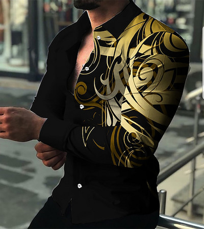 2023. gada sporta Basic Snap lielizmēra vasaras krekls, ar pogām nolaižams krekls. Vīriešu regulāra piegriezuma kleita ar izplešanos apkakles krekls