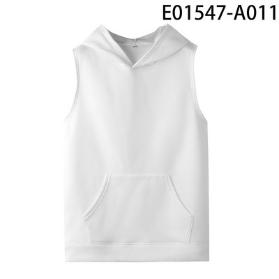 Pulover cu glugă 3D cu glugă fără mâneci pentru bărbați și femei