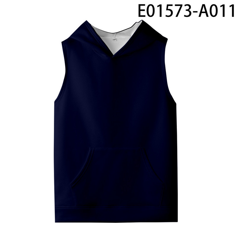 Pulover cu glugă 3D cu glugă fără mâneci pentru bărbați și femei