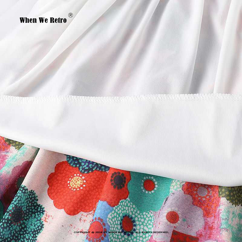 Augstas elastīgās jostasvietas garie svārki Pavasara vasara Jauni brīvi lielizmēra ziedu apdruka A-līnijas svārki Vintage sieviešu Bohēmijas svārki RS952