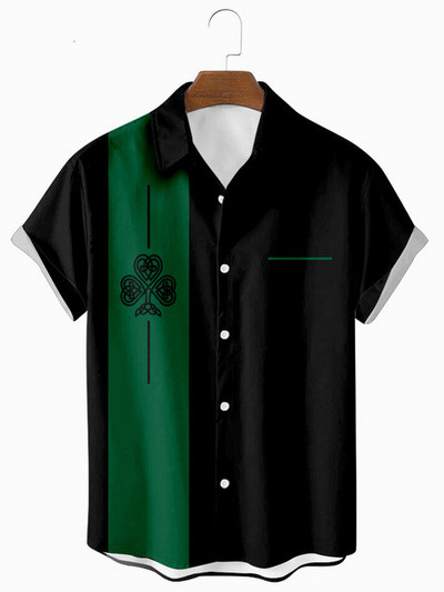 Ανδρικό πουκάμισο Χαβάης 2022 Πορτοκαλί πράσινο ριγέ αναζωογονητικό πουκάμισο μόδας σε στυλ παραλίας Ανδρικό και γυναικείο πουκάμισο διακοπών για διακοπές στη θάλασσα