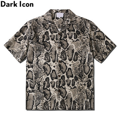 Dark Icon Snake Hawaii särk Suvised vintage särgid meestele Tänavarõivad