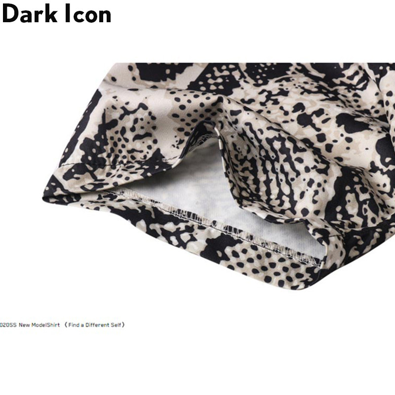 Dark Icon Snake Χαβάης πουκάμισο Καλοκαιρινό Vintage πουκάμισα για Ανδρικά ρούχα Streetwear