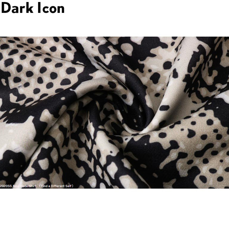 Dark Icon Snake Χαβάης πουκάμισο Καλοκαιρινό Vintage πουκάμισα για Ανδρικά ρούχα Streetwear