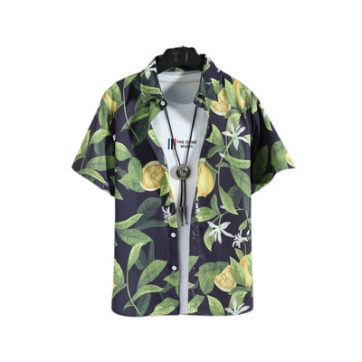 Jauns 3D lielizmēra ģeometriski apdrukāts havajiešu krekls vasaras pludmales ikdienas kleita ar īsām piedurknēm ar ērtu ķīniešu stilu