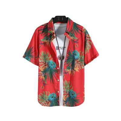 Jauns 3D lielizmēra ģeometriski apdrukāts havajiešu krekls vasaras pludmales ikdienas kleita ar īsām piedurknēm ar ērtu ķīniešu stilu