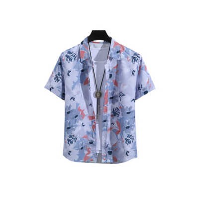 Jauns 3D lielizmēra ģeometriski apdrukāts havajiešu krekls vasaras pludmales ikdienas kleita ar īsām piedurknēm ar ērtu ķīniešu stilu