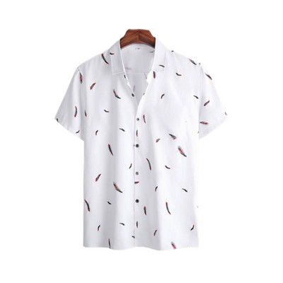 Jauns 3D lielizmēra ģeometriski apdrukāts havajiešu krekls vasaras pludmales ikdienas kleita ar īsām piedurknēm ar ērtu ķīniešu stilu