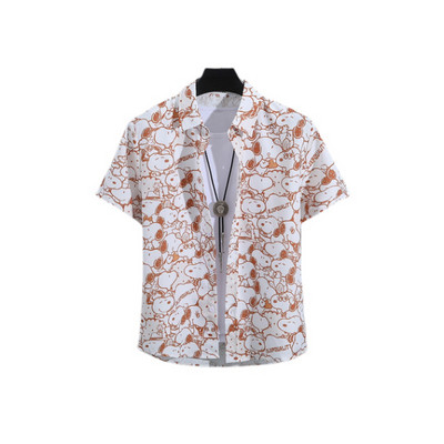 Jauns 3D lielizmēra ģeometriski apdrukāts havajiešu krekls vasaras pludmales ikdienas kleita ar īsām piedurknēm ar ērtu ķīniešu stilu