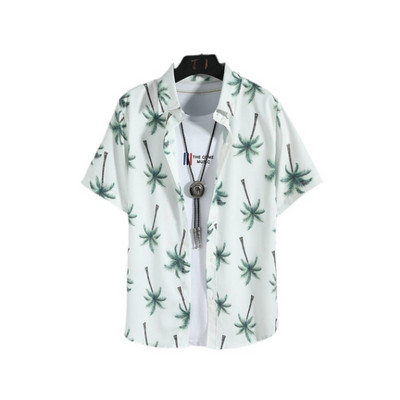 Jauns 3D lielizmēra ģeometriski apdrukāts havajiešu krekls vasaras pludmales ikdienas kleita ar īsām piedurknēm ar ērtu ķīniešu stilu