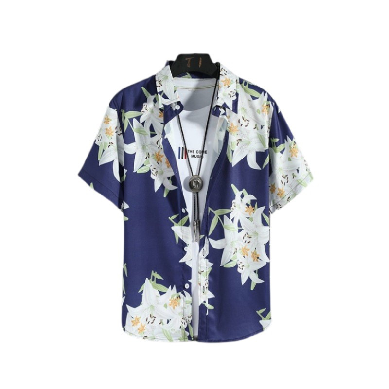 Jauns 3D lielizmēra ģeometriski apdrukāts havajiešu krekls vasaras pludmales ikdienas kleita ar īsām piedurknēm ar ērtu ķīniešu stilu