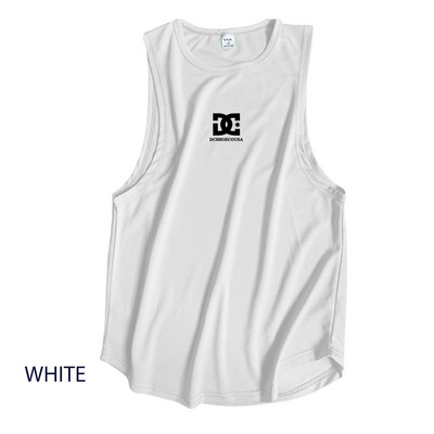 Vasaras fitnesa veste bez piedurknēm vīriešiem ātri žūstošs sporta modes krekls basketbola treniņu krekls āra skriešanai