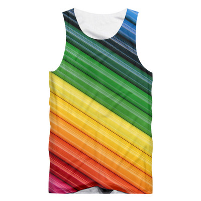 OGKB veste vīrietis jauns kultūrisms 3D topi, drukas krāsains hiphopa liela izmēra kostīms unisex bezpiedurkņu krekls