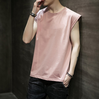 Vīriešu kokvilnas blūze bez piedurknēm Ikdienas veste Vīriešu kultūrisms apakškrekls Camiseta Sin Mangas Deporte Hombre