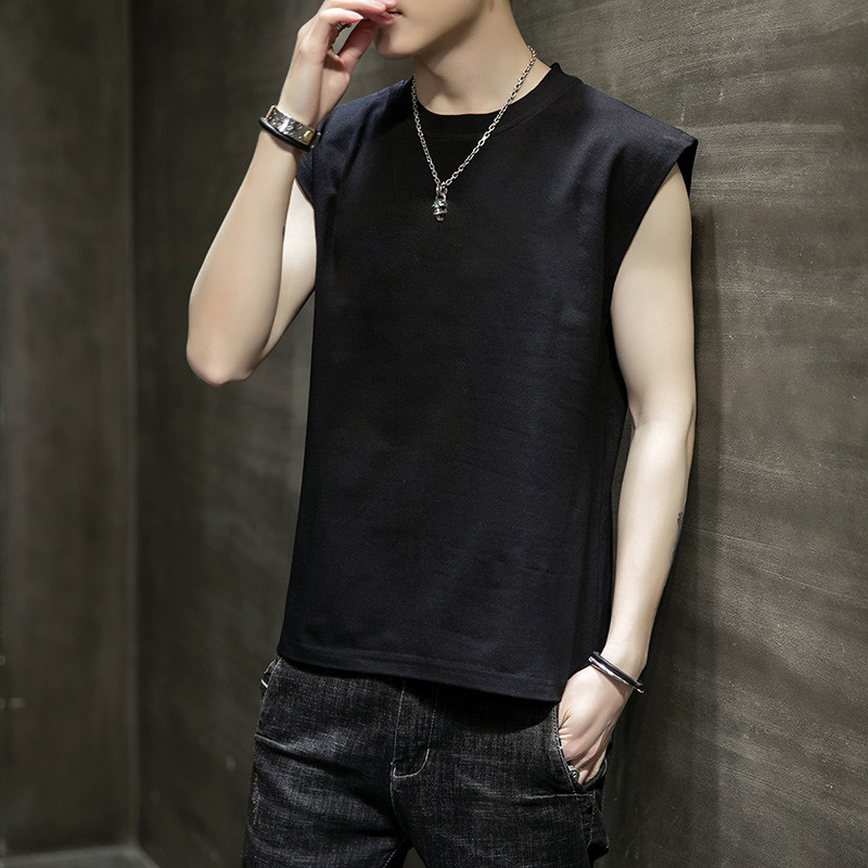 Vīriešu kokvilnas blūze bez piedurknēm Ikdienas veste Vīriešu kultūrisms apakškrekls Camiseta Sin Mangas Deporte Hombre