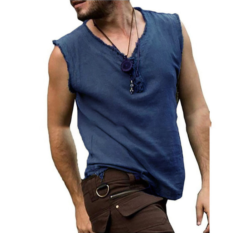 Ανδρικό ρετρό μεσαιωνικό πουκάμισο Pirate Viking T-shirt Vintage casual αμάνικο Knight Renaissance Nordic Cosplay κοστούμι