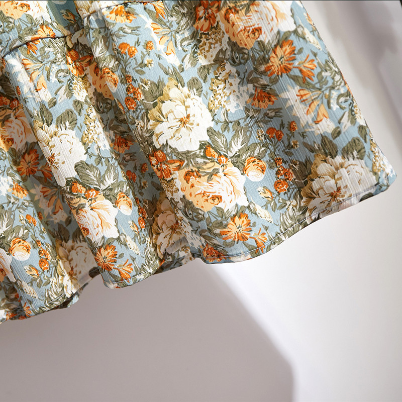 2020. aasta uustulnukate naiste suvine lilleline seelik VD1457 vana pikk Midi seelik A Line 5XL 6XL Plus Size Chiffon seelik