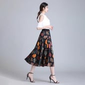 Fairy Girl suvine VD3088 seelik 2022 Uus Retroprinter kõrge vöökohaga salendav keskmise pikkusega Mbrella Akirt A-joonega seelik