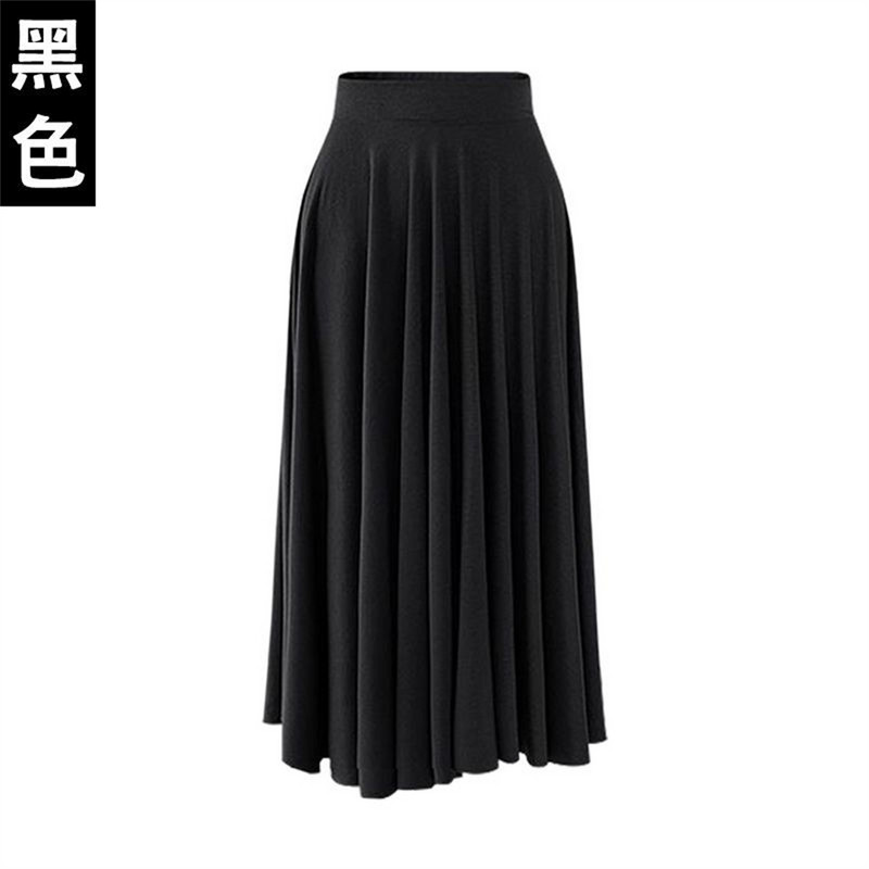 Sieviešu vasaras jauni elpojoši modāli brīvi elastīgi svārki sievietēm ar augstu vidukli kroku svārki Swing svārki M-5XL 6XL 7XL 8XL svārki