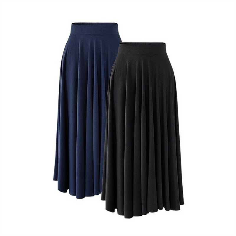 Sieviešu vasaras jauni elpojoši modāli brīvi elastīgi svārki sievietēm ar augstu vidukli kroku svārki Swing svārki M-5XL 6XL 7XL 8XL svārki